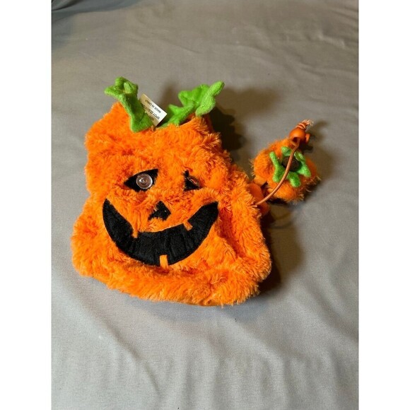 Pumpkin Halloween Flashing Eyes Dog / Puppy Costume Size XSmall - Picture 1 of 3